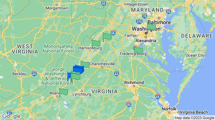 Lexington Virginia Map