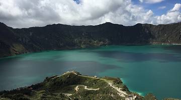 3 Days in Quito Itinerary - A view of Lake Quilotoa in Ecuador during day time