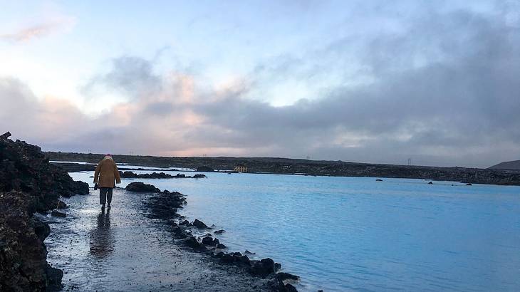 6 Days in Iceland Itinerary - Person, Walking, Blue Lagoon, Iceland