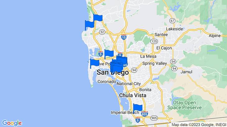 San Diego Things to Do Map