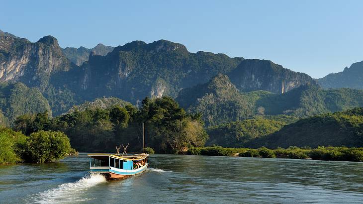 Slow Boat, Mekong River, Luang Prabang, Laos