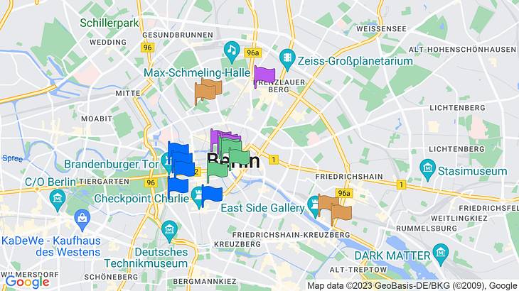 Berlin Itinerary 4 Days Map