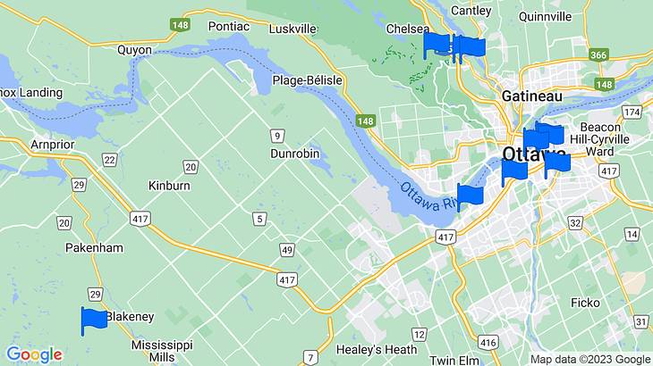 Ottawa Things to Do Map