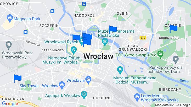 Wrocław Things to Do Map