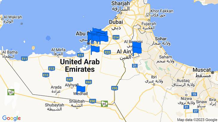 Abu Dhabi Landmarks Map