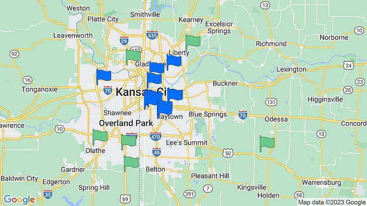 Kansas City Things to Do Map