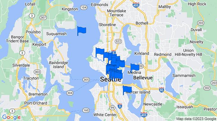 Seattle Landmarks Map