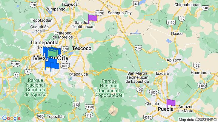 Mexico City Things to Do Map