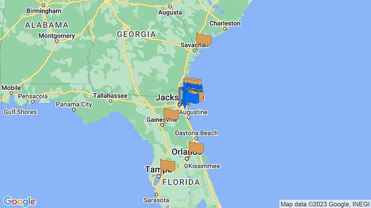 Jacksonville Date Ideas Map
