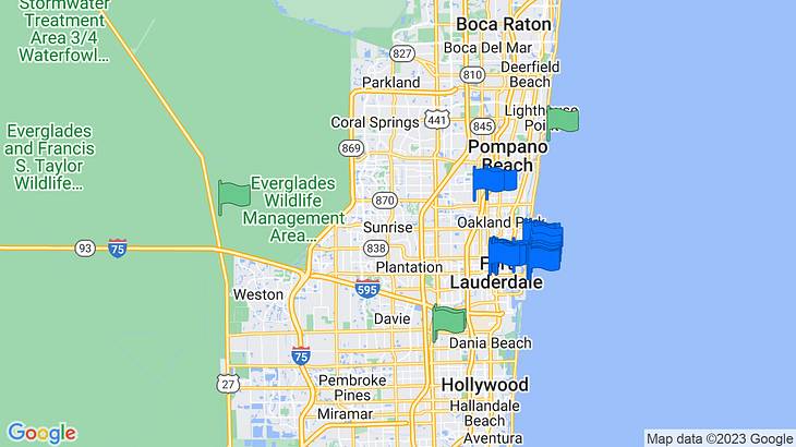 Fort Lauderdale Things to Do Map