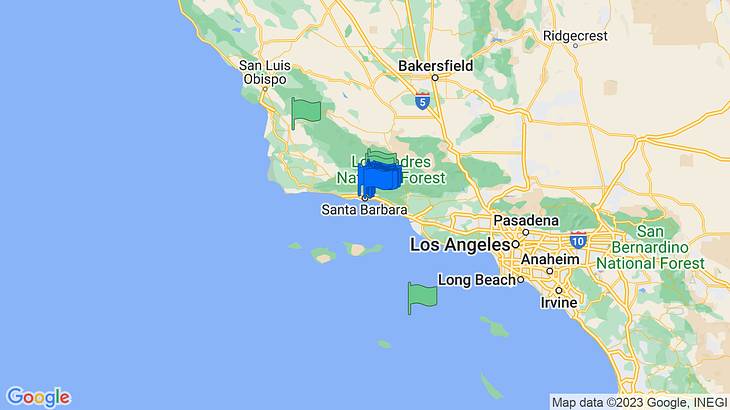 Santa Barbara Things to Do Map