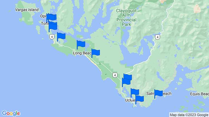 Tofino Campgrounds Map