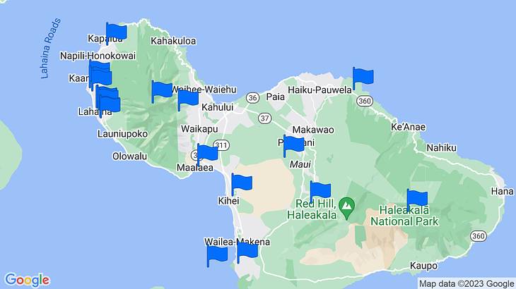 Maui Things to Do Map