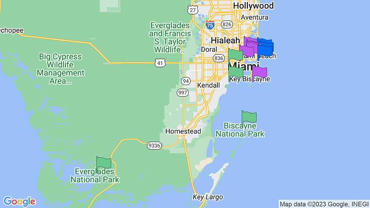 Miami 3-Day Itinerary Map