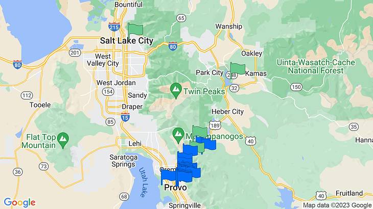 Provo Things to Do Map