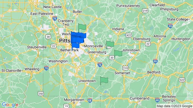 Pittsburgh Date Ideas Map