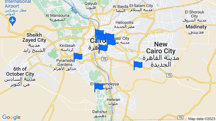 Cairo Things to Do Map