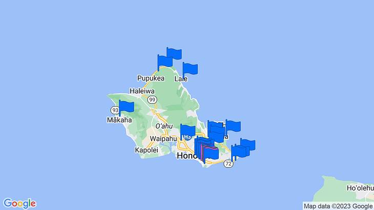 Oahu Things to Do Map