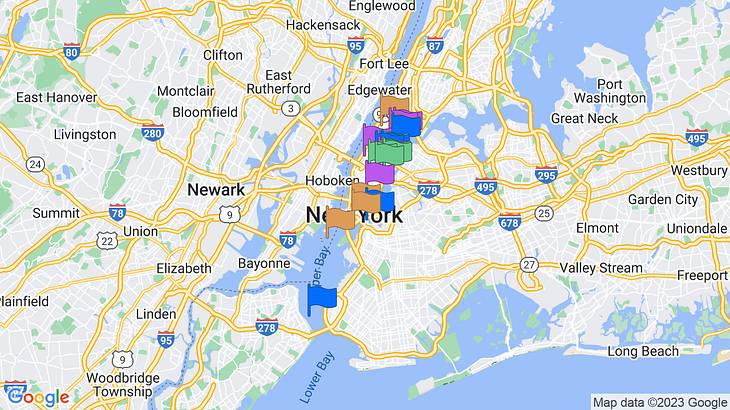 New York City Landmarks Map