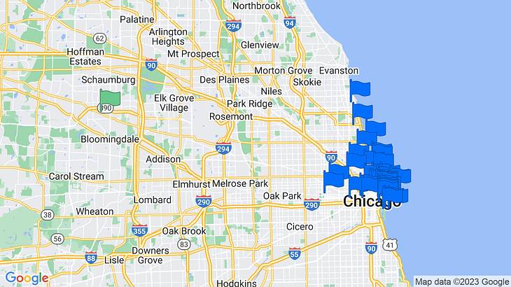 Chicago Date Ideas Map