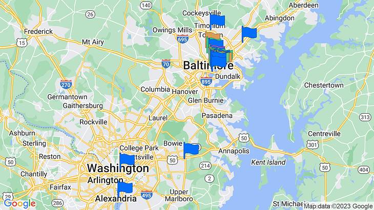 Baltimore Date Ideas Map