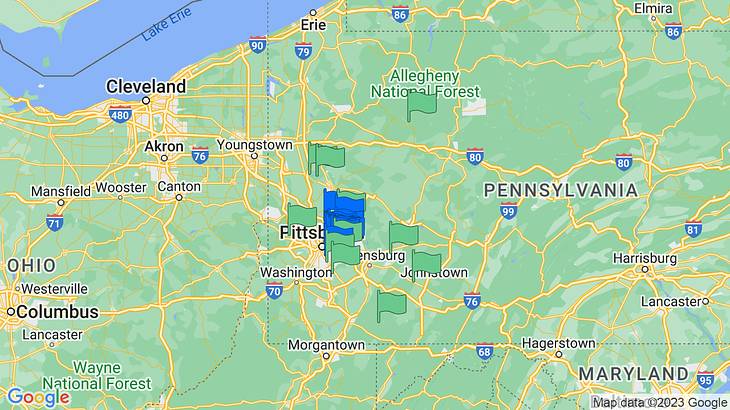 Pittsburgh Activities Map
