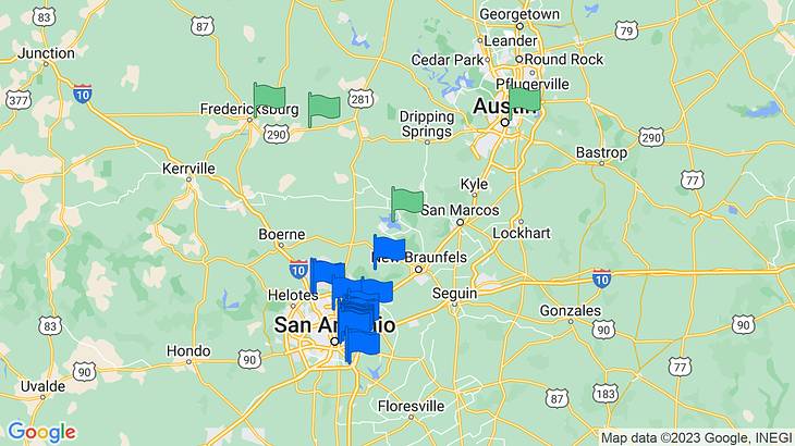 San Antonio Date Ideas Map