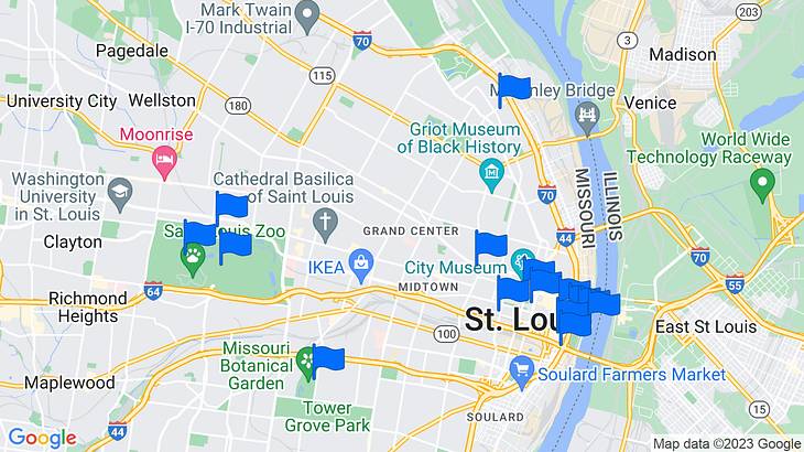 St. Louis Landmarks Map