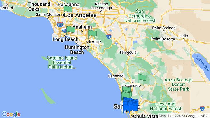 San Diego Date Ideas Map