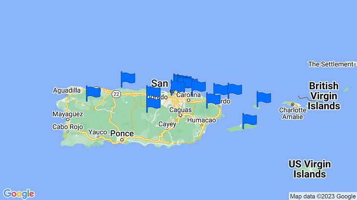 Puerto Rico Excursions Map
