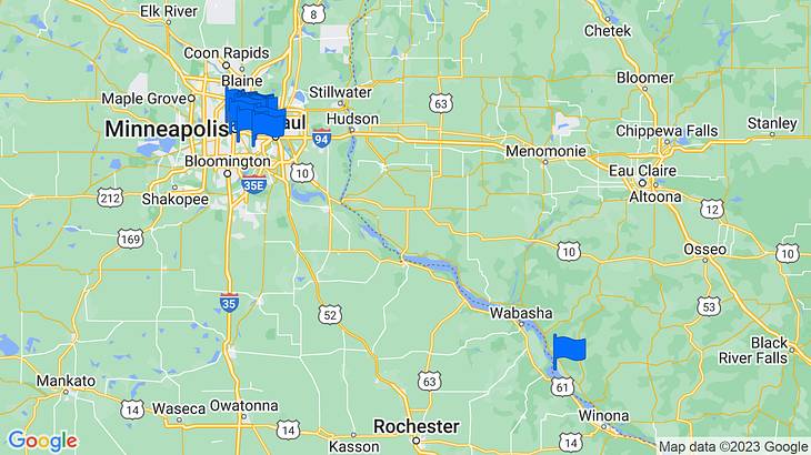 Minneapolis Landmarks Map