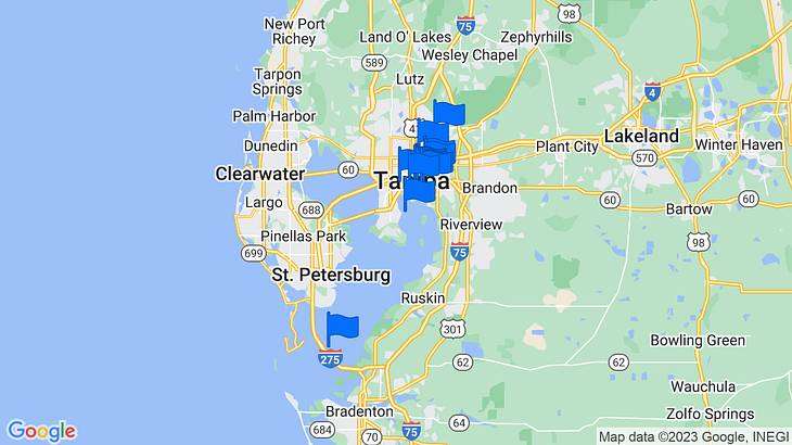 Tampa Landmarks Map