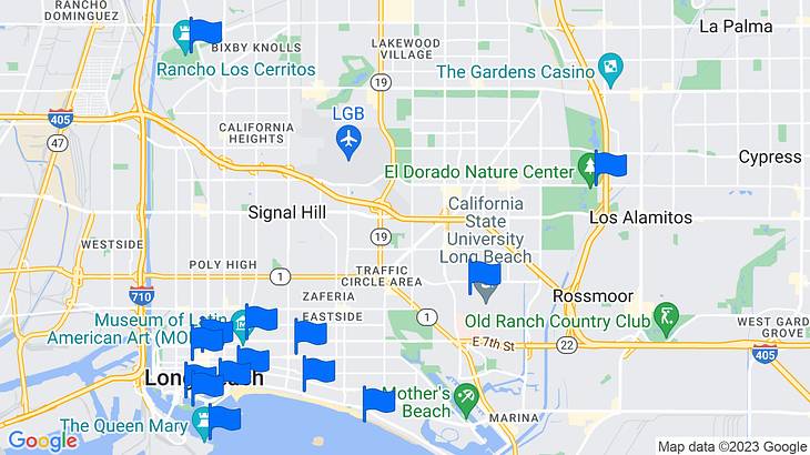 Long Beach Landmarks Map