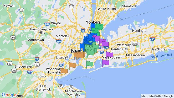 New York City Things to Do Map