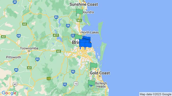 Brisbane Lookouts Map