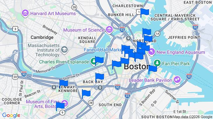 Boston Landmarks Map