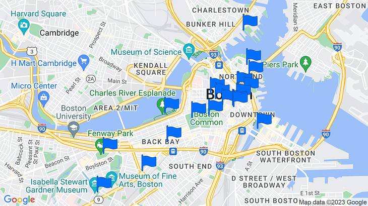 Boston Landmarks Map