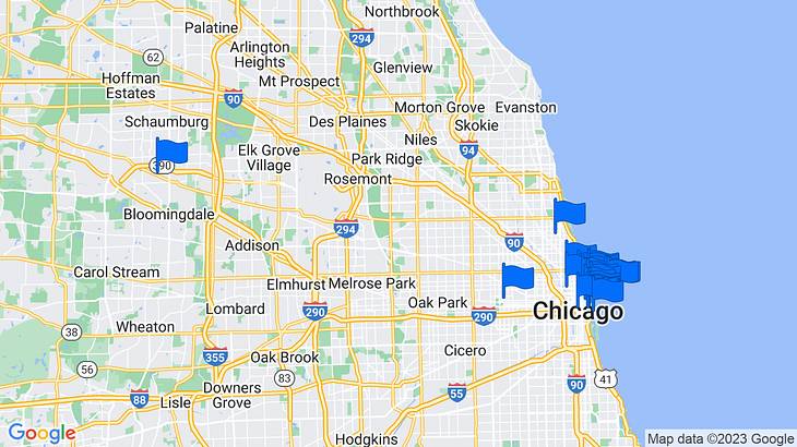 Chicago Things to Do Map