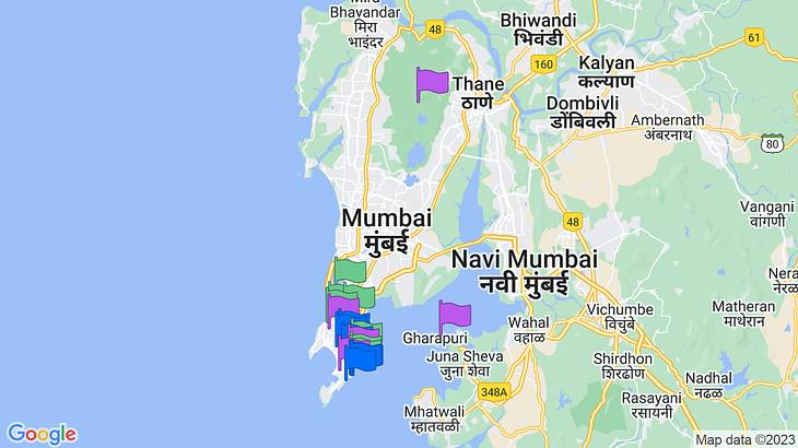Mumbai 3-Day Itinerary Map
