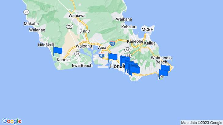 Honolulu Things to Do Map