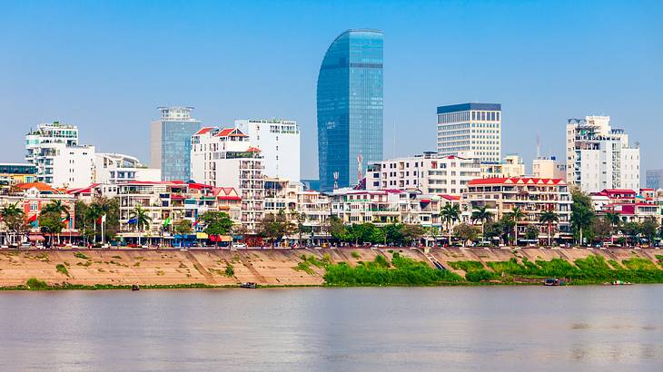 Phnom Penh Skyline from the Mekong River