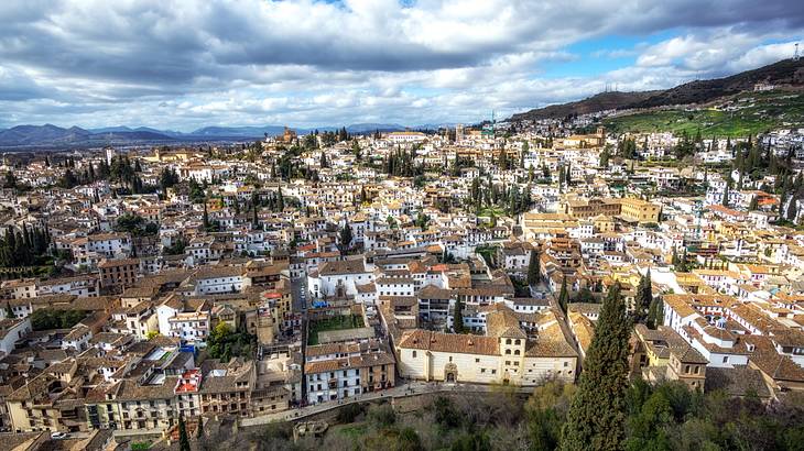 View of Granada from Alcazaba