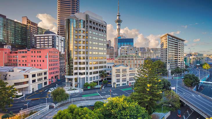 Cityscape of buildings during the day, Auckland, New Zealand Cityscape of buildings during the day, Auckland, New Zealand