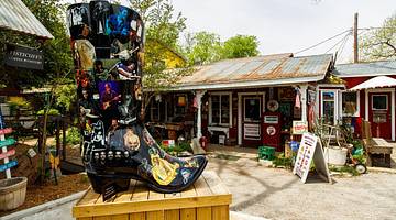 Visiting "the Boots" is one of the fun things to do in Wimberley, Texas