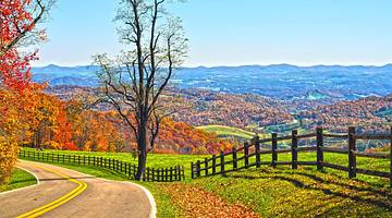 Driving along the Blue Ridge Parkway is one of the fun things to do in Lexington, VA