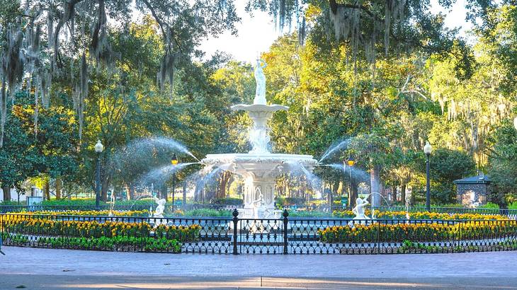 One of the most famous landmarks in Georgia is Forsyth Park