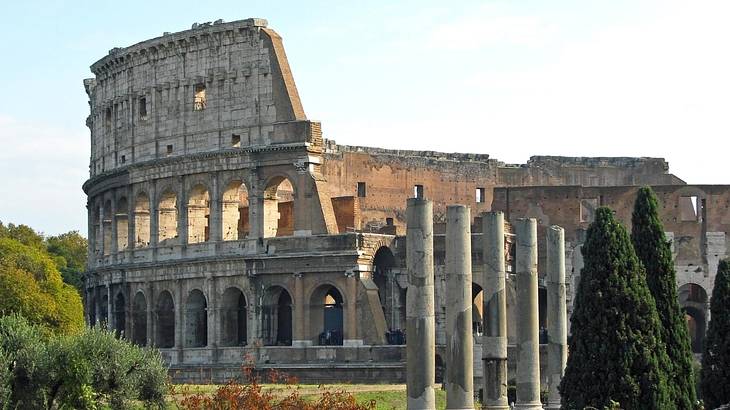 One of the most famous landmarks in Rome, Italy, is the Colosseum