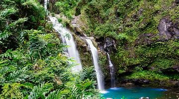 One of the best waterfalls in Maui, Hawaii, Upper Waikani Falls