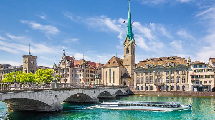 When spending 24 hours in Zurich, visiting Fraumunster Church is a must