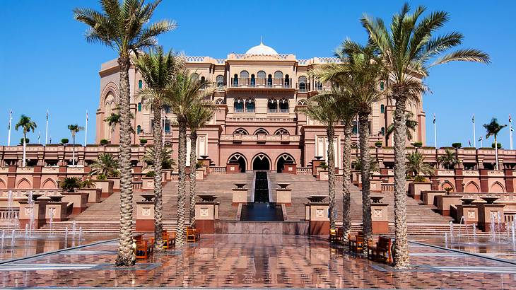 A must-visit landmark on this 2 days in Abu Dhabi itinerary is Emirates Palace Hotel